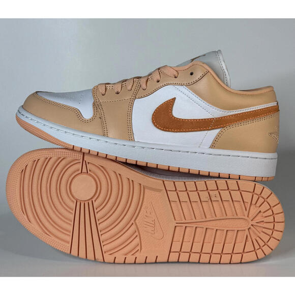 Jordan Air Jordan 1 Low Sneakers Men Sunset Haze White Peach Orange New - Picture 4 of 4